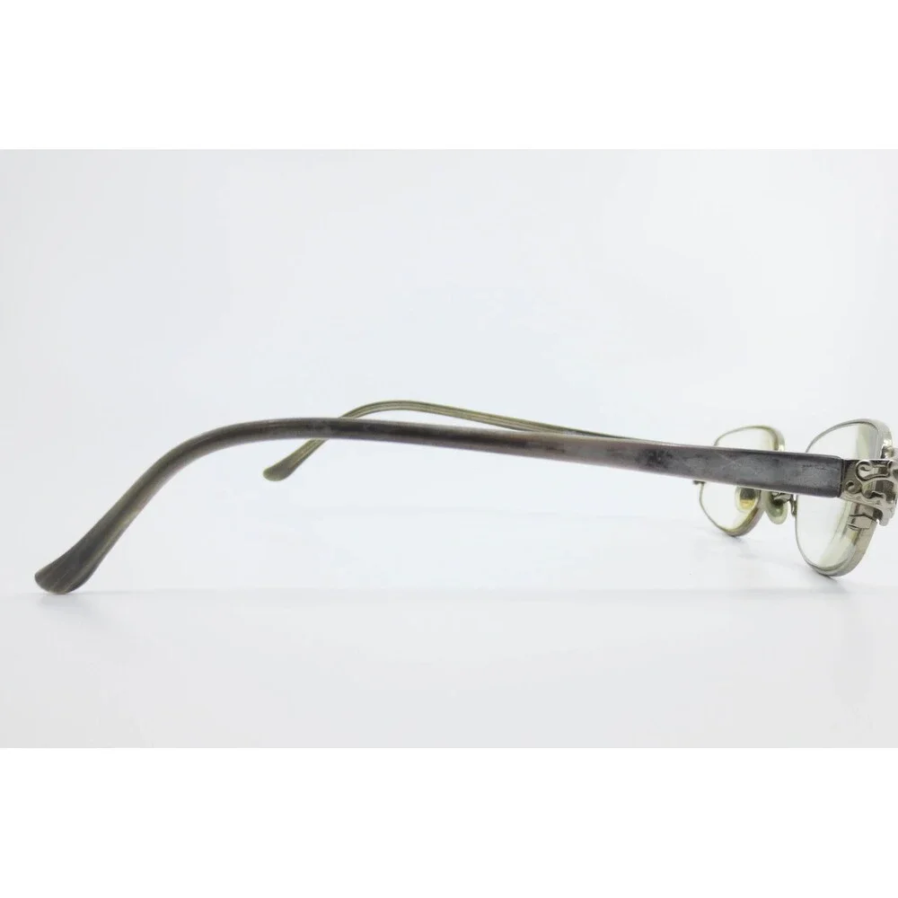 Catherine Deneuve SLT 50 Grey Silver Oval Eyeglass Frames 50-17-135 Filigree
